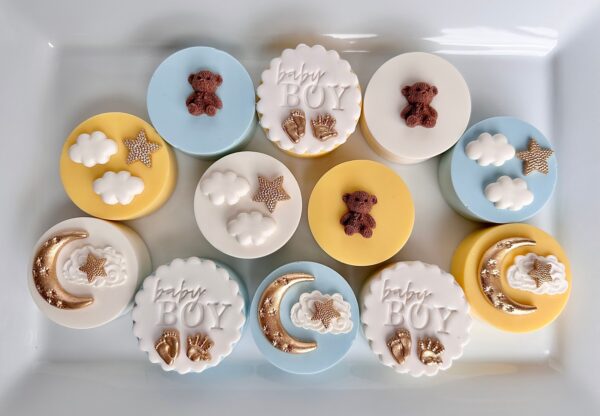 12-Baby Boy Chocolate Covered Oreos For Baby Shower/Party Favors/Birthday Favors - Image 5