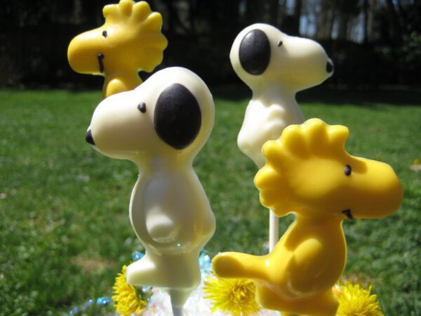 24-Chocolate Snoopy and Woodstock Lollipop Favors - Image 5