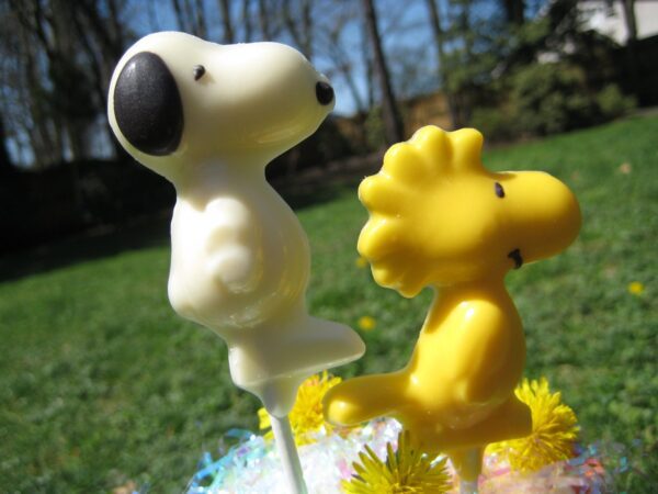24-Chocolate Snoopy and Woodstock Lollipop Favors - Image 4