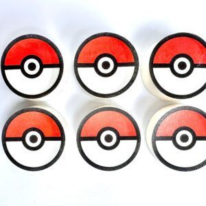 12-Pokeman Ball Chocolate Covered Oreos For Birthday Favors/Birthday Party/Pokeman Party