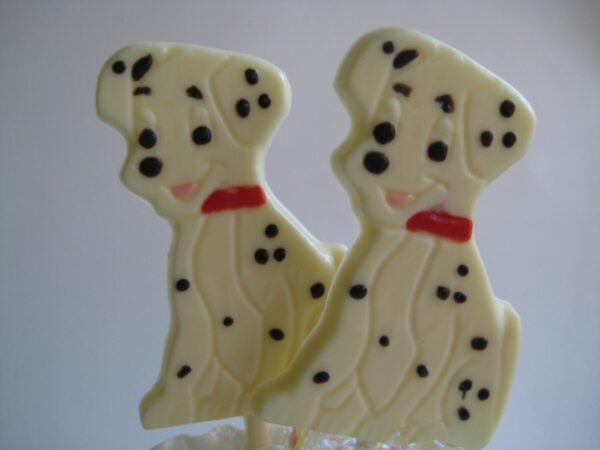 24-White Chocolate Dalmatian Lollipop Favors - Image 4