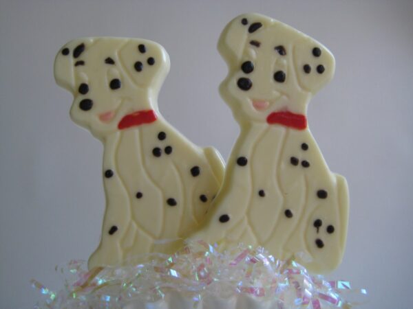 24-White Chocolate Dalmatian Lollipop Favors - Image 5