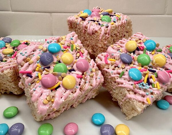 12-Extra Thick Rice Krispie Treat Squares For Birthday Party/Sweetheart Gift/Sweet Sixteen/Party Favors - Image 5