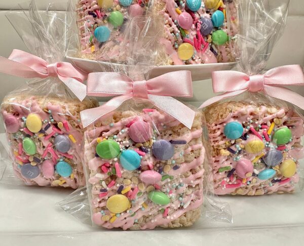 12-Extra Thick Rice Krispie Treat Squares For Birthday Party/Sweetheart Gift/Sweet Sixteen/Party Favors - Image 8