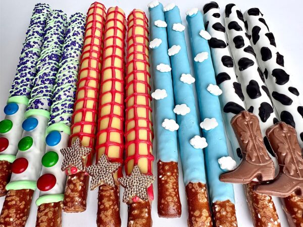 12-Toy Story Themed Chocolate Covered Pretzels For Birthday Party/Buzz Lightyear/Woody/Party Favor - Image 6