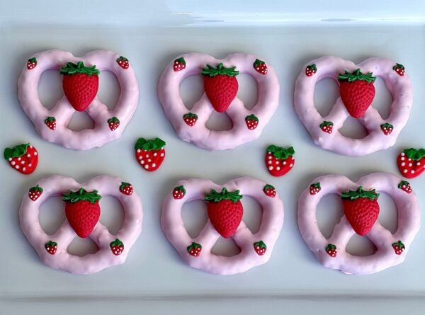 12-Sweet Strawberry Chocolate Covered Pretzels  For Birthday Gift/Anniversary Gift/Special Occasion/Baby Shower/Party Favors - Image 6