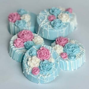 12-Baby Blue Chocolate Covered Oreos For Baby Shower/Wedding Favors/birthday Favors