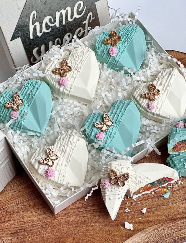 6 Heart Cake Bites Gift Box Set For Birthday Gift/Wedding Gift/Sweet Sixteen - Image 4