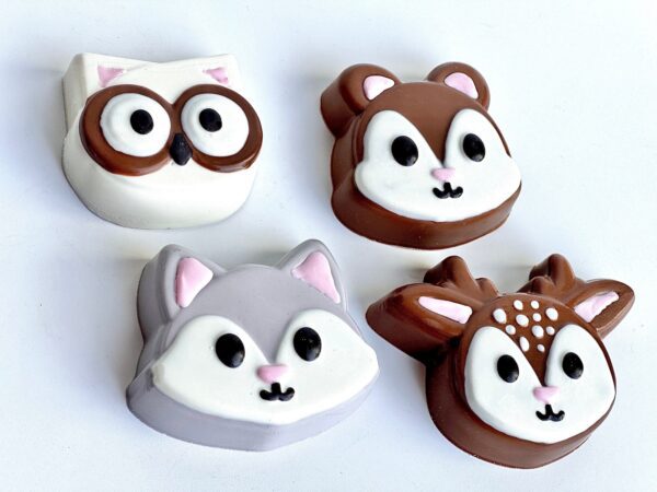 12-Woodland Animals Chocolate Covered Oreo Favors For Birthday Party/Party Favors - Image 6