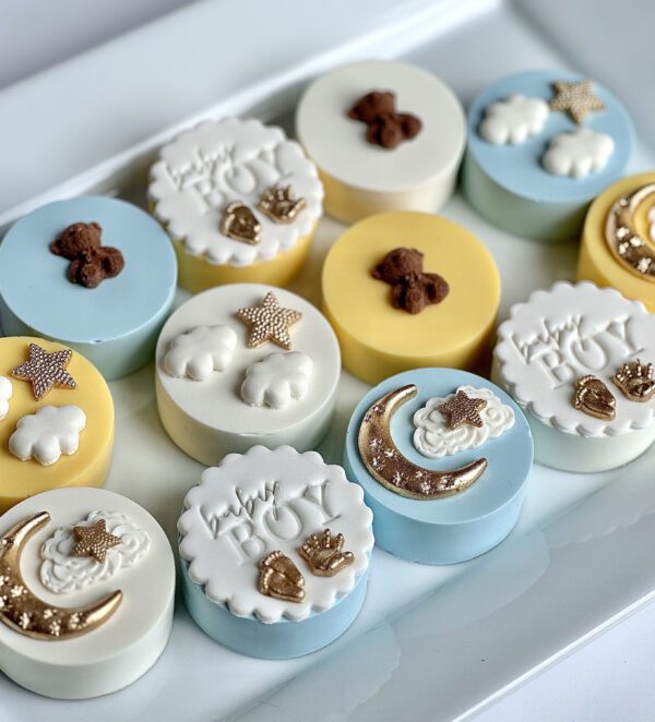 12-Baby Boy Chocolate Covered Oreos For Baby Shower/Party Favors/Birthday Favors