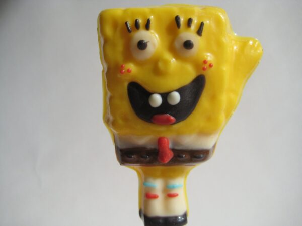 12-Chocolate Spongebob Squarepants Lollipop Favors For Birthday Party/Party Favors/Spongebob theme - Image 5