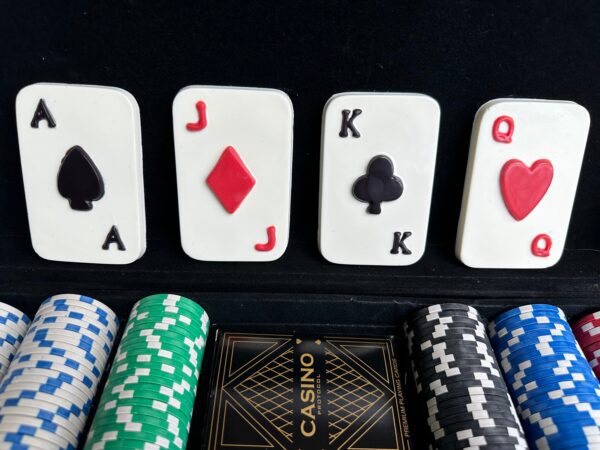 12-White Chocolate Playing Cards For Casino Night/Gambler Gift/Poker Night - Image 5