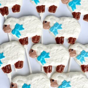 12-Lamb Chocolate Lollipops For Birthday Party/Baby Shower/Shower Favors/Party Favors