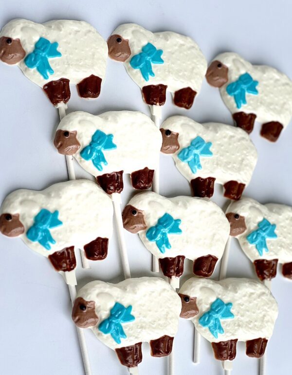 12-Lamb Chocolate Lollipops For Birthday Party/Baby Shower/Shower Favors/Party Favors - Image 3