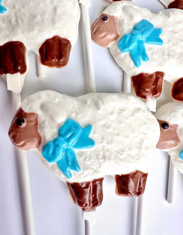 12-Lamb Chocolate Lollipops For Birthday Party/Baby Shower/Shower Favors/Party Favors - Image 2