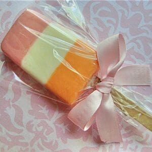 12- White Chocolate Striped Ice Cream Popsicle Favors-Wedding Shower/Wedding/Baby Shower/Birthday