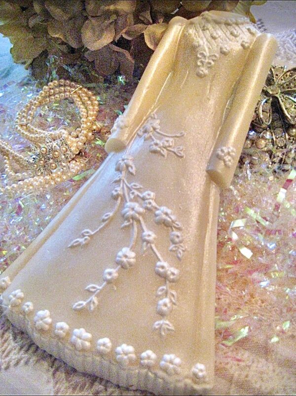 12-Elegant White Chocolate Wedding Gown-Wedding/Shower Favor - Image 2