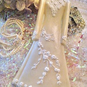 12-Elegant White Chocolate Wedding Gown-Wedding/Shower Favor
