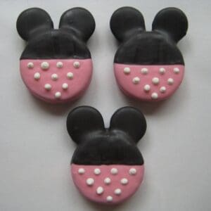 12-Minnie Mouse Chocolate Covered/Dipped Oreos