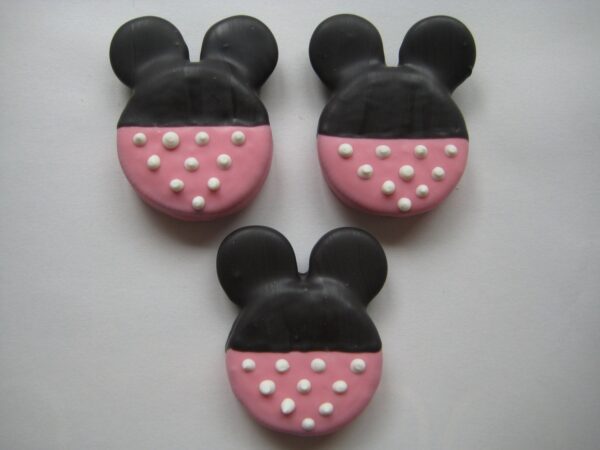 12-Minnie Mouse Chocolate Covered/Dipped Oreos