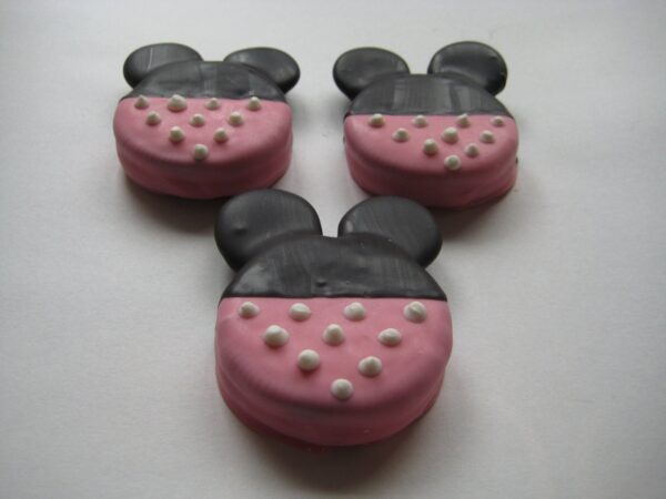 12-Minnie Mouse Chocolate Covered/Dipped Oreos - Image 4