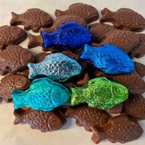 Foil Wrapped Milk Chocolate Fish Gift Box For Birthday Gift/Anniversary Gift/Fisherman Gift/Any Occasion Gifts