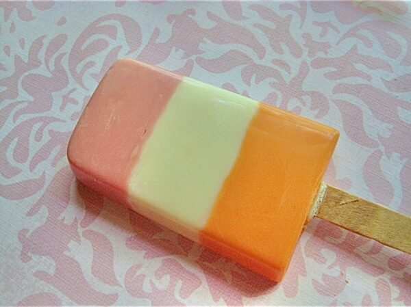 12- White Chocolate Striped Ice Cream Popsicle Favors-Wedding Shower/Wedding/Baby Shower/Birthday - Image 2
