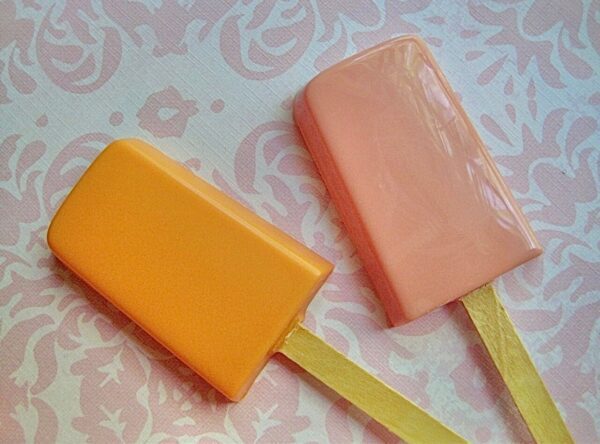 12- White Chocolate Striped Ice Cream Popsicle Favors-Wedding Shower/Wedding/Baby Shower/Birthday - Image 3