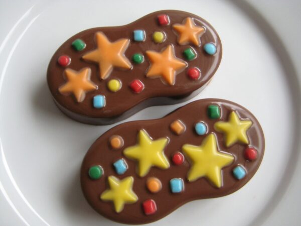 12-Nutter Butter Chocolate Covered Cookies Star Themed For Birthday Party/Party Favors/Peanut Butter Cookies - Image 2
