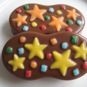12-Nutter Butter Chocolate Covered Cookies Star Themed For Birthday Party/Party Favors/Peanut Butter Cookies