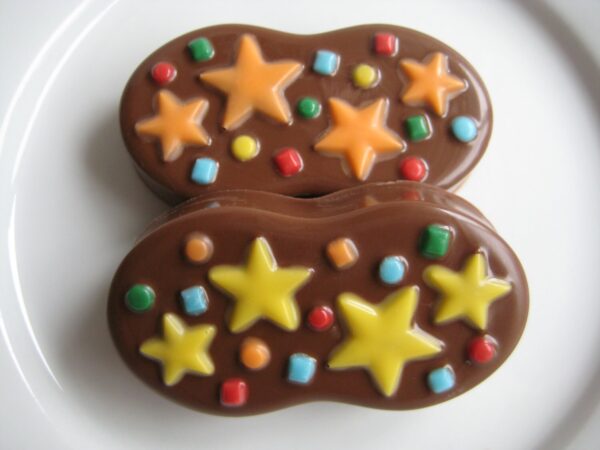 12-Nutter Butter Chocolate Covered Cookies Star Themed For Birthday Party/Party Favors/Peanut Butter Cookies - Image 4