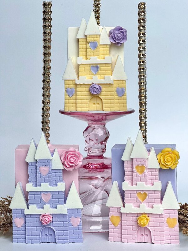 12-Castle Rice Krispie Treats For Princess Party/Rainbow Party/Unicorn Party