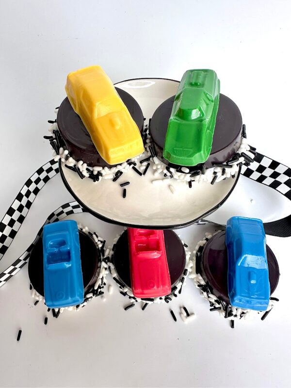 12-Race Car Chocolate Covered Oreos For Birthday Favors/Birthday Party/Nascar Theme/Racing Theme - Image 3