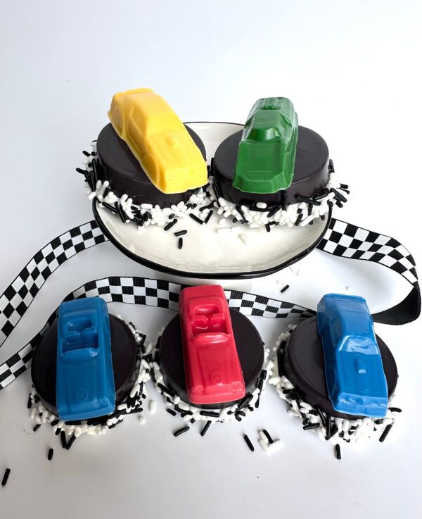 12-Race Car Chocolate Covered Oreos For Birthday Favors/Birthday Party/Nascar Theme/Racing Theme - Image 4