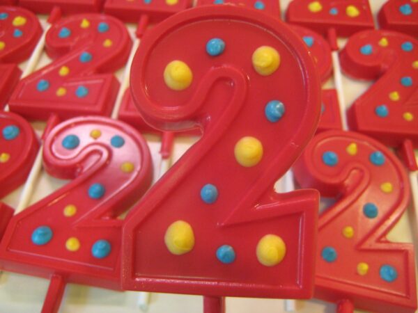 24-#2 Chocolate Lollipops For Birthday Party/Second  Birthday - Image 3