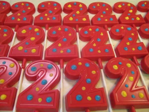 24-#2 Chocolate Lollipops For Birthday Party/Second  Birthday - Image 4