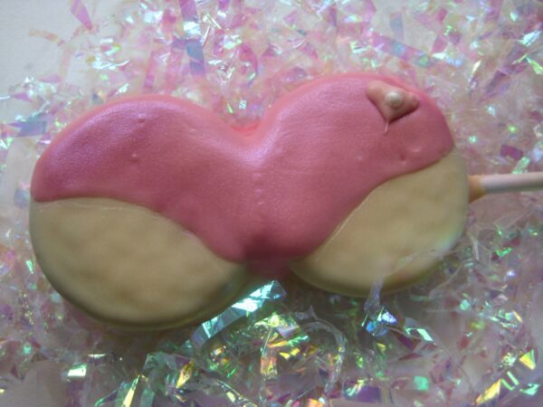 12-Pink Panties-DOUBLE Chocolate Covered Oreo Pops