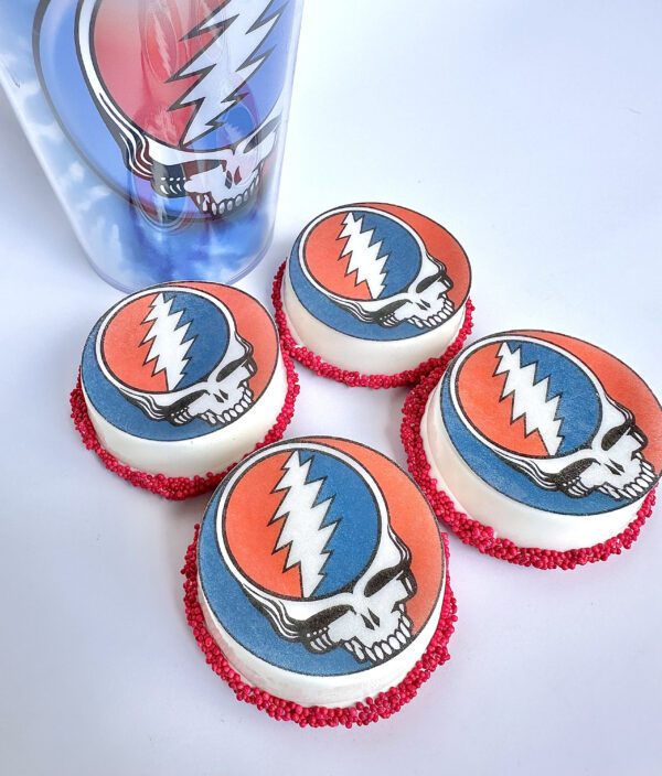 12-Grateful Dead Steal Your Face Chocolate Covered Oreo Favors for Birthday Party/Dead Fan/Grateful Dead Theme/Party Favors - Image 2