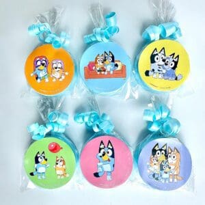 12-Bluey Chocolate Covered Oreo Favors For Birthday Party/Party Favors/Bluey Theme Party