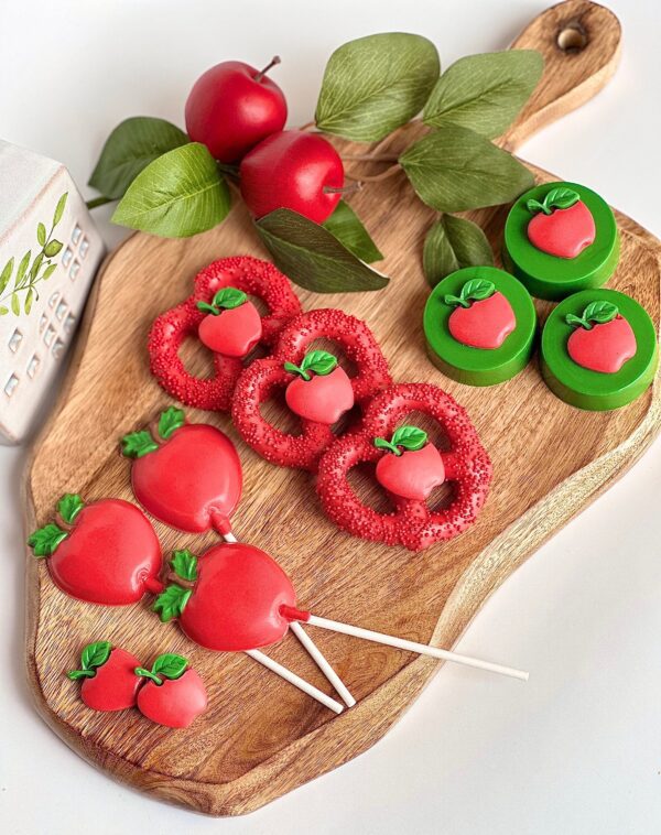 36 Piece Red Apple Party Treat Package For Birthday Party/Apple Party Theme/Party Favors