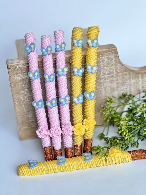 12-Butterfly Chocolate Covered Pretzels For Birthday Party/Wedding Favor/Shower Favors/Party Favors - Image 4