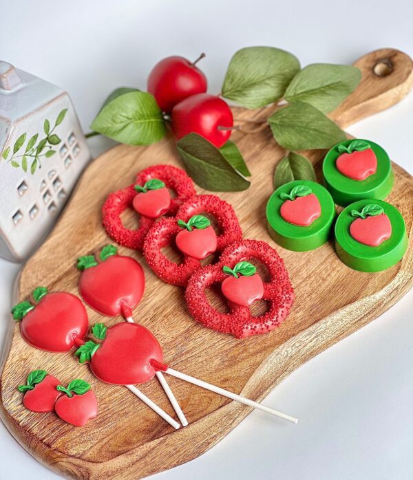 36 Piece Red Apple Party Treat Package For Birthday Party/Apple Party Theme/Party Favors - Image 2