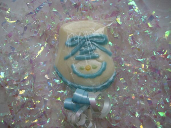 12-Baby Boy Booty White Chocolate Lollipops For Baby Shower Favors/Party Favors/Chocolate Baby Shoe - Image 5