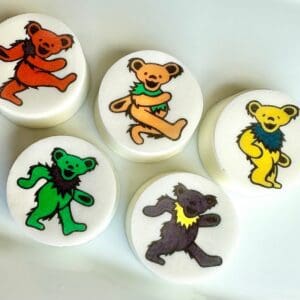 12-Grateful Dead Dancing Bears Chocolate Covered Oreo Favors for Birthday Party/Dead Fan/Grateful Dead Theme/Party Favors