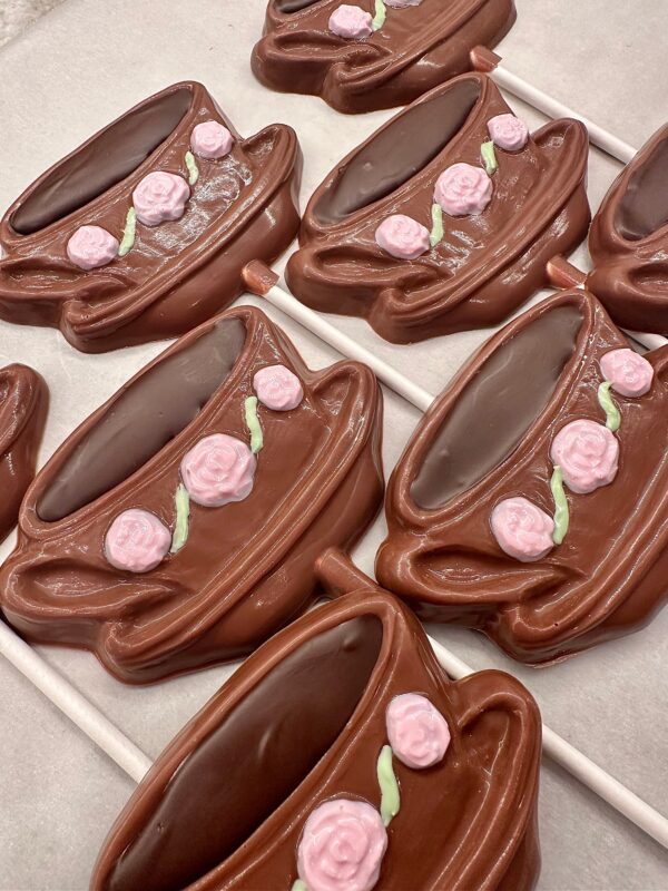 12-Teacup Chocolate Lollipops For Tea Party/Birthday Party - Image 4