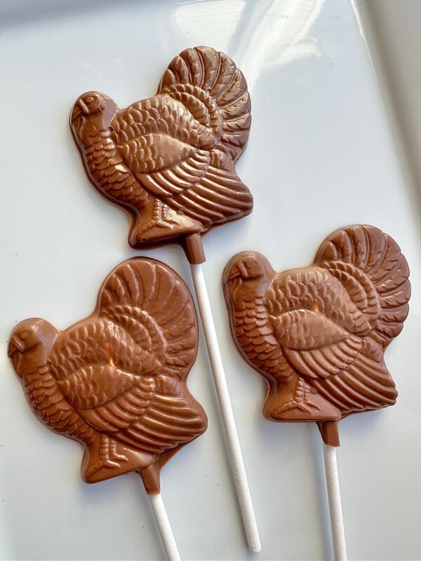 12-Turkey Lollipops For Fall/Thanksgiving/Thanksgiving Favors/Party Favors - Image 2