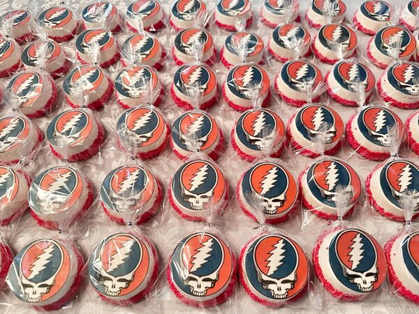 12-Grateful Dead Steal Your Face Chocolate Covered Oreo Favors for Birthday Party/Dead Fan/Grateful Dead Theme/Party Favors - Image 9