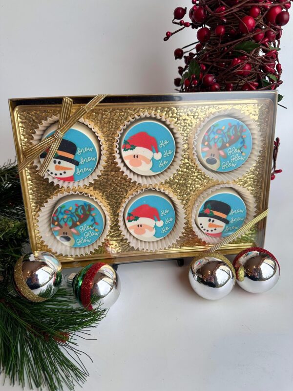6 Santa and Friends Chocolate Covered Oreos Gift Set For Christmas Gift/ Teacher Gifts/Chocolate Treats - Image 4
