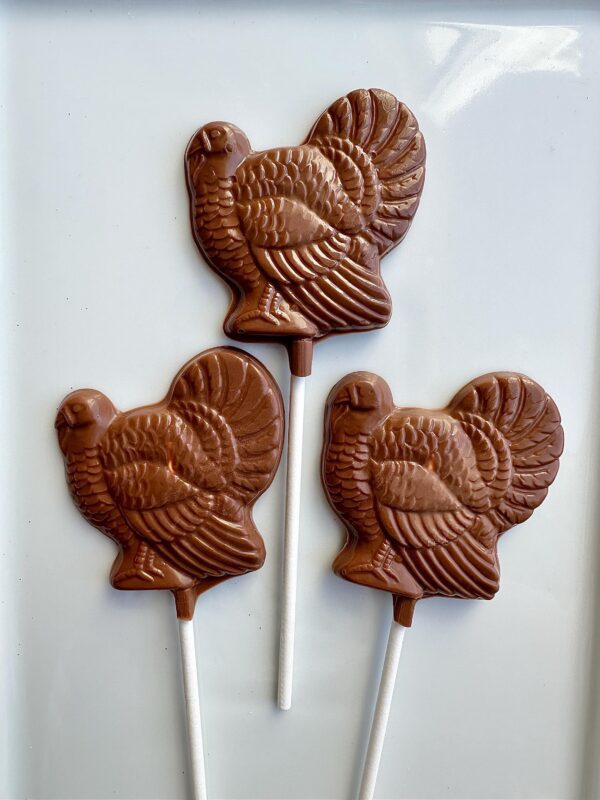12-Turkey Lollipops For Fall/Thanksgiving/Thanksgiving Favors/Party Favors - Image 3