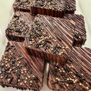 8-Black and Gold S’mores Treats For Baby Shower/Wedding Favors/Birthday Party Favors